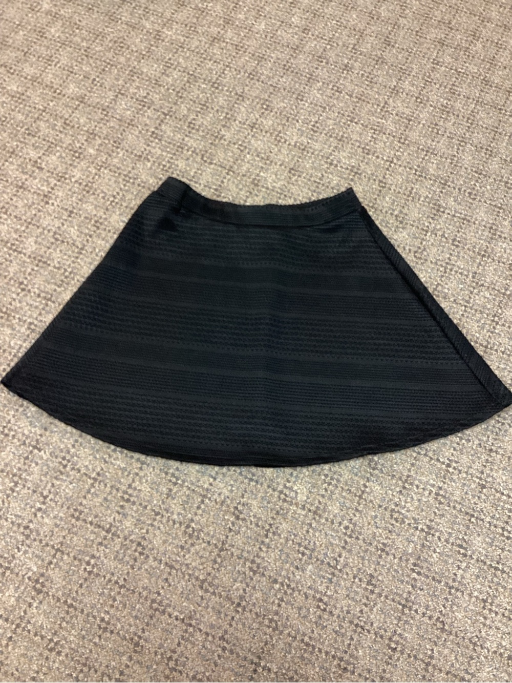 Joe B Black Flared Textured A-line Skater Skirt * Size Small